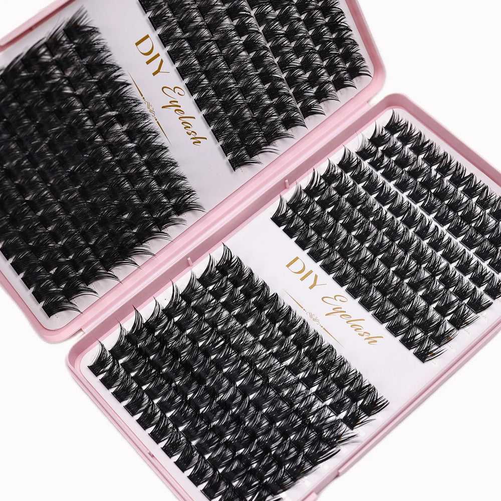 384pcs Cluster Lashes Mixed Tray | DIY Natural Look Eyelash Extension alternate view