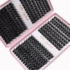 384pcs Cluster Lashes Mixed Tray | DIY Natural Look Eyelash Extension alternate view