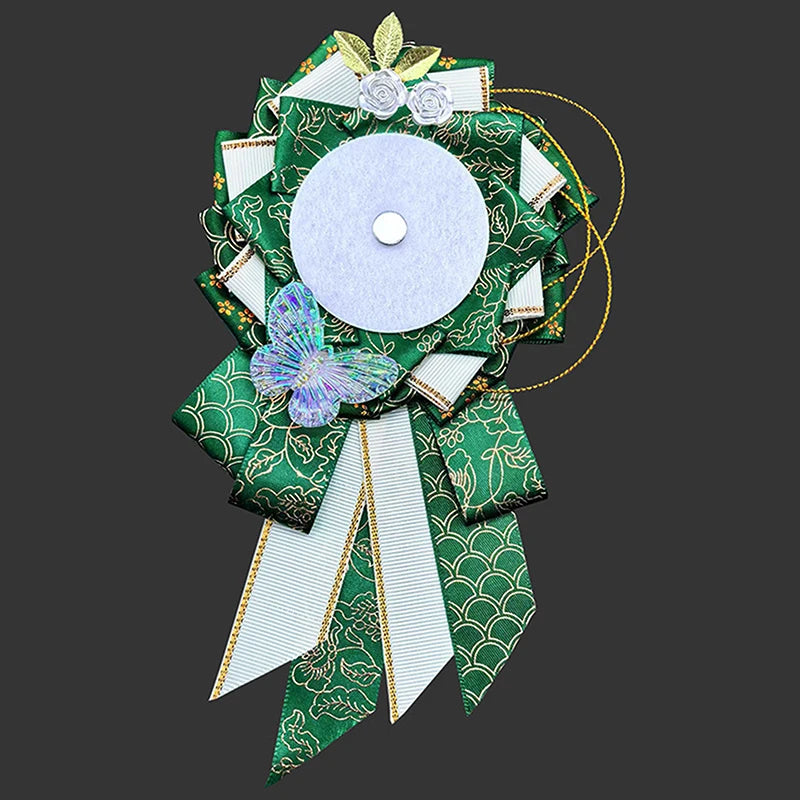Ribbon Cosplay Bags Rosette Protection Flower Pin Holder Badge Accessories Fill Backp lifestyle view