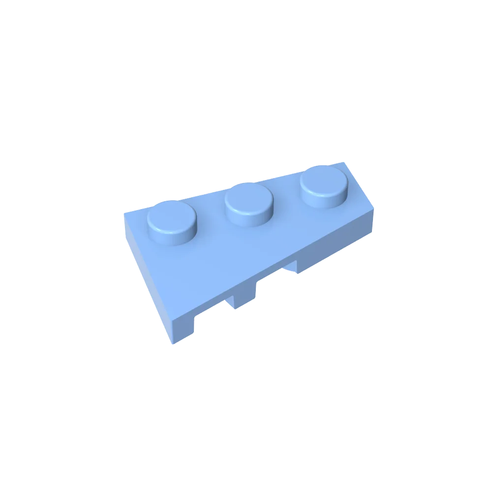 Gobricks GDS-547 Keilplatte 3 x 2 Rechts | Kompatibler Baustein für DIY-Kreationen