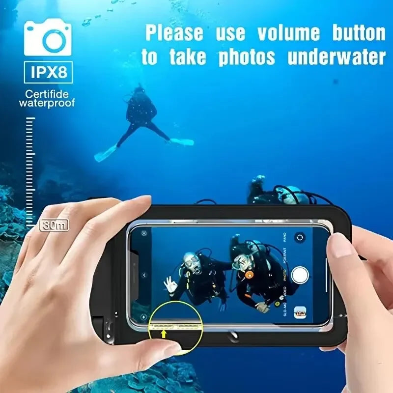 Unuversal Waterproof Phone Case IPX8 Water Proof Bag Underwater Phone Protector Pouch alternate view