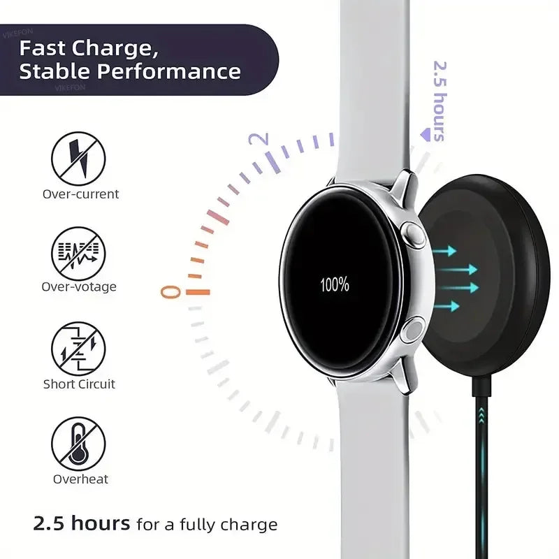 Portable Magnetic Wireless Charger Dock for Samsung Galaxy Watch – USB Charging Stand - Onlytenbucks.com