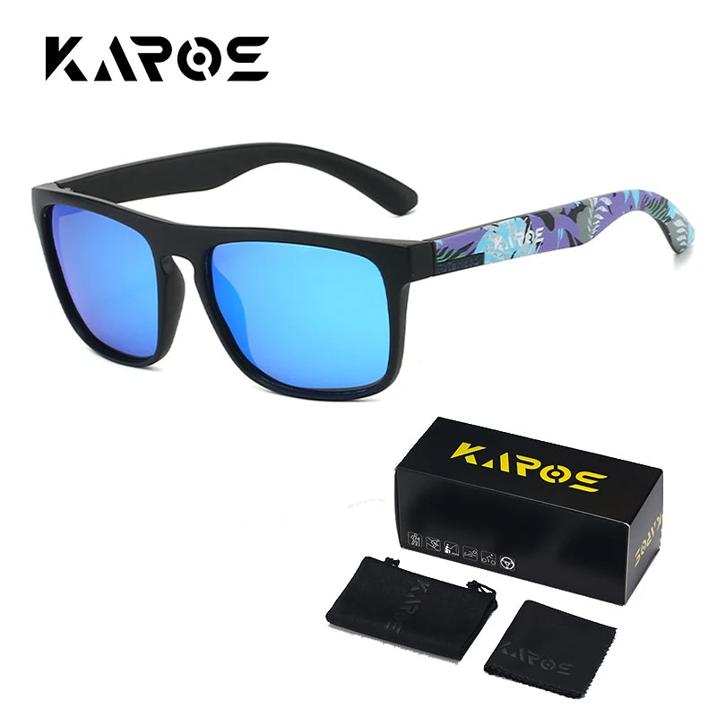 KAROS Polarized Sunglasses | UV400 Square Shades for Outdoor Sports lifestyle view