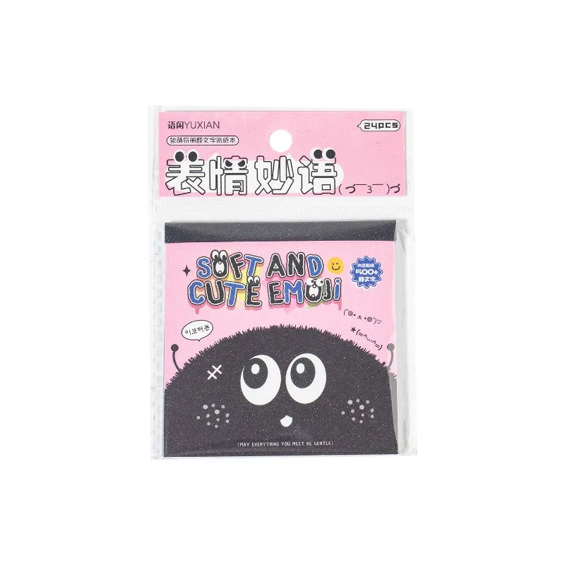 Cute Kitten Sticker Set | Kawaii Japanese Expression Scrapbook Decals lifestyle view