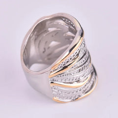 New 925 Sterling Silver Ring Inlaid Crystal Zircon Ring For Woman Charm Jewelry Gift detail view