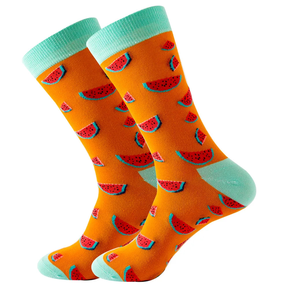 Sock Combed Cotton Funny Men's Big Size Crew Harajuku Hip Hop Thick Long Socks