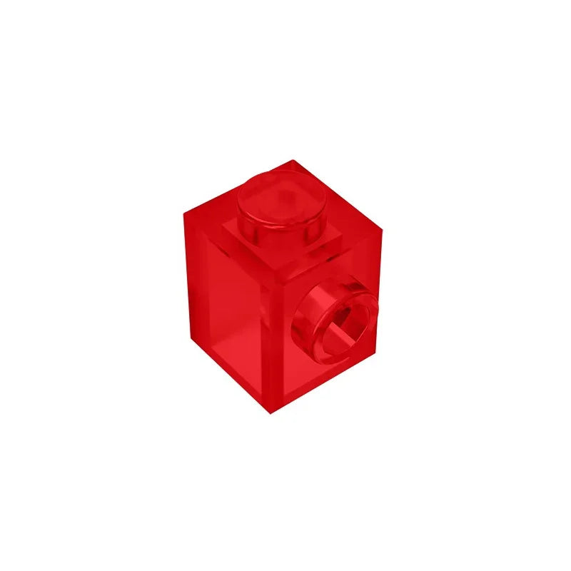 Gobricks GDS-635 BRICK 1X1 W. 1 KNOB | Single Side Bump Building Block Compatible with close-up view