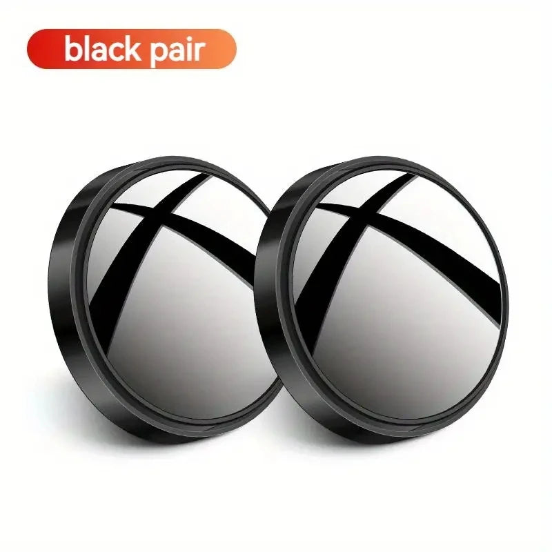 Wide-Angle Blind Spot Mirrors Adjustable Pair | Reversing Rearview close-up view