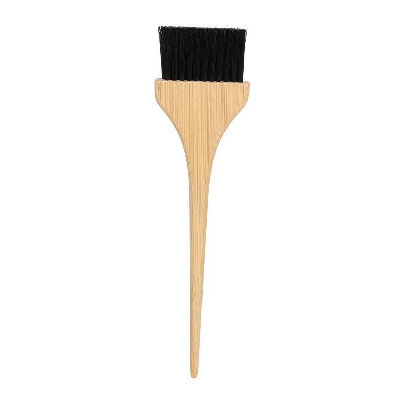 Natural Wood Handle Hair Dye Brush with Nylon Bristles Hair Color Applicator for Prec alternate view