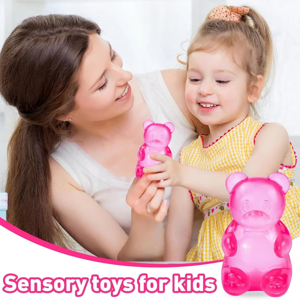 Gummy Bear Squishy Stress Ball | Sugar Filled Ultra Soft Decompression Toy lifestyle view