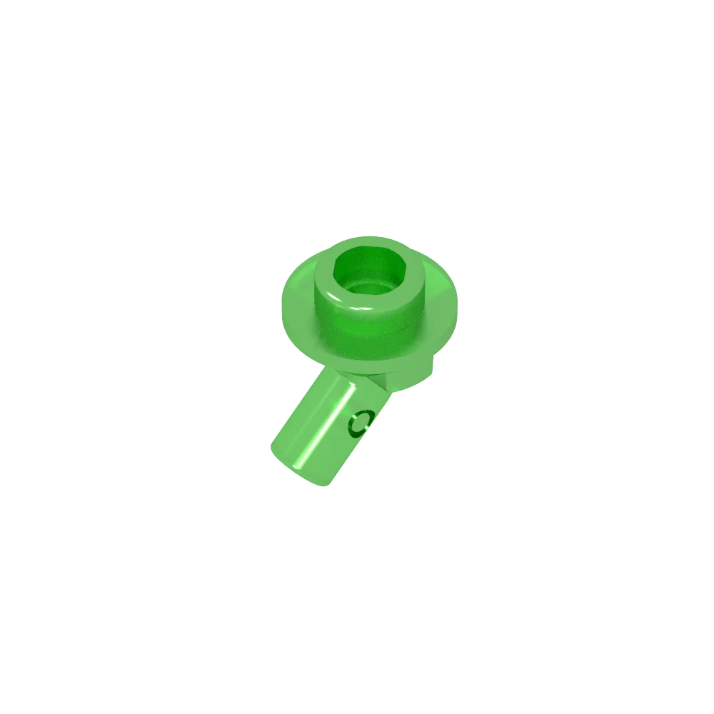 Gobricks GDS-2192 Bar, Angled with Stud on End | Compatible with Lego 65578 Technical alternate view
