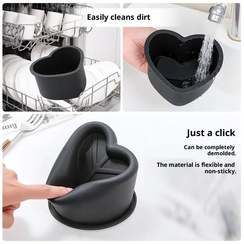 Silicone Mousse Cake Mold Flower Heart Star Shape Kitchen Baking Pudding Cup Chocolate M detail view