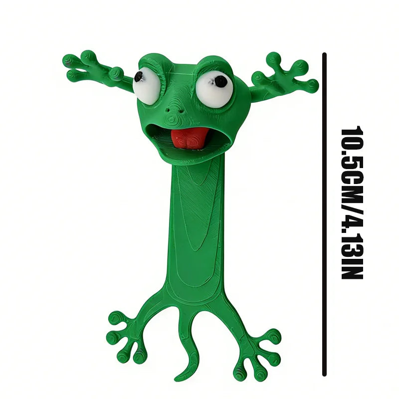 3D Printed 3D Flattened Frog Bookmarks, Office Supplies, Book Accessories,Stationery lifestyle view