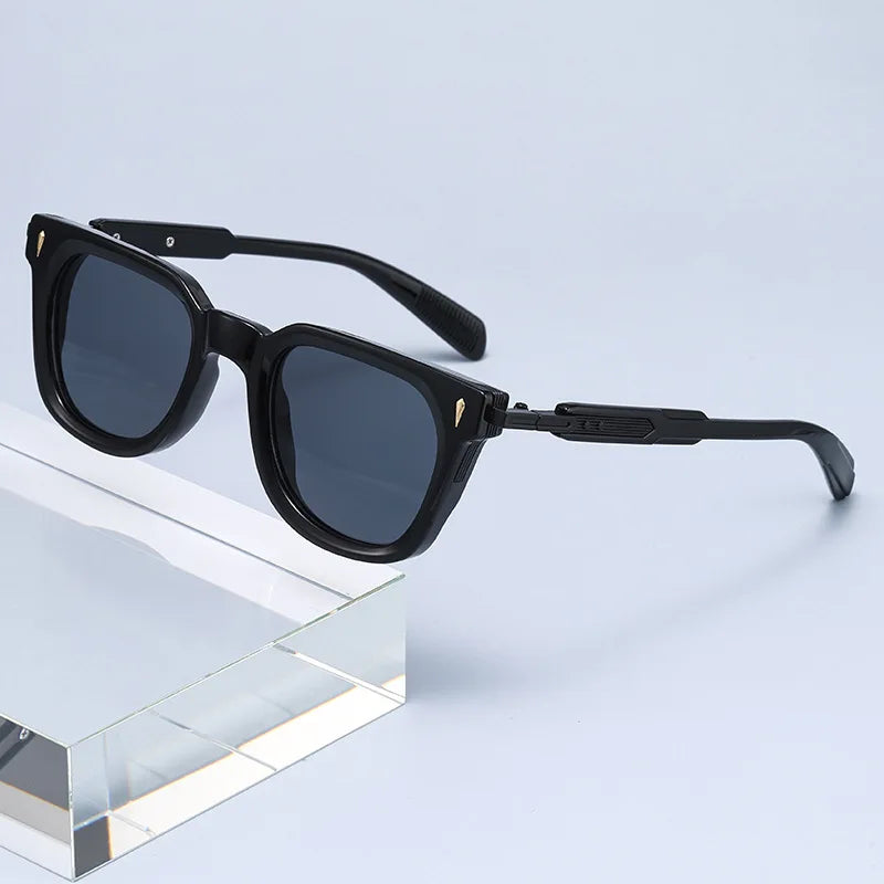 2026 Fashion Square Sunglasses for Men | Luxury UV400 Driving Eyewear lifestyle view