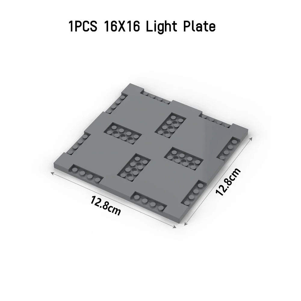 City Road Street Baseplate Building Blocks | Pedestrian Crossing Base Compatible with alternate view