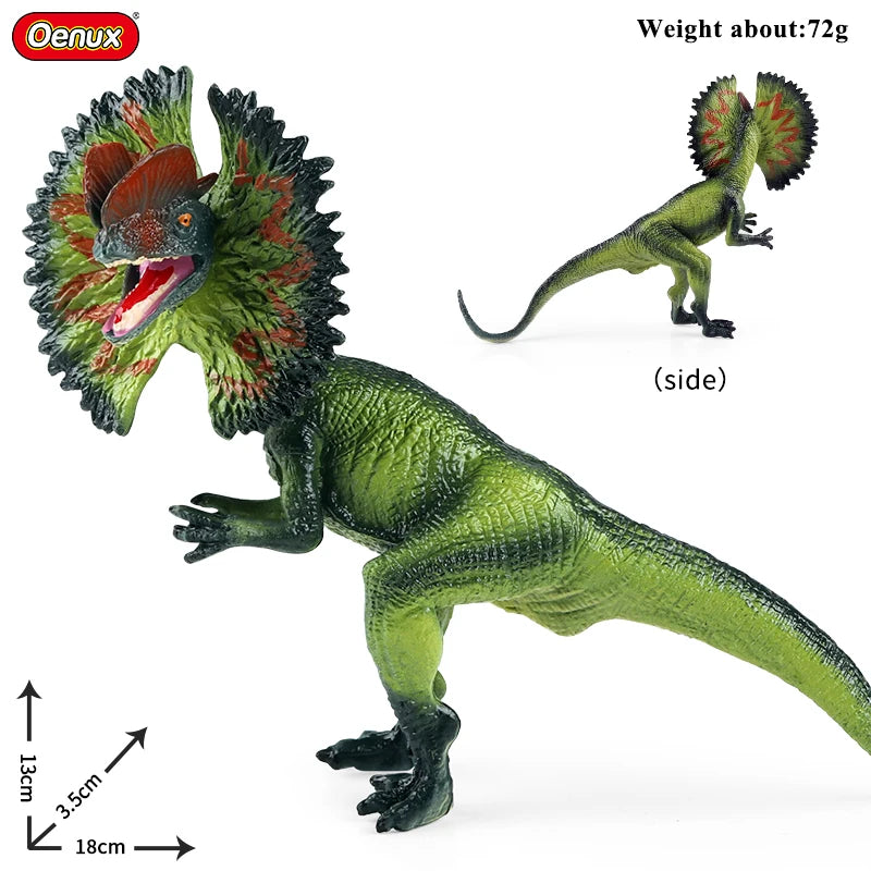 Oenux Jurassic Dinosaurs Action Figures Set | 5 Realistic PVC Models Collection Toy detail view
