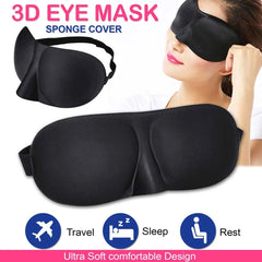 3D Contoured Sleep Eye Mask | Light Blocking Blindfold for Deep Sleep detail view
