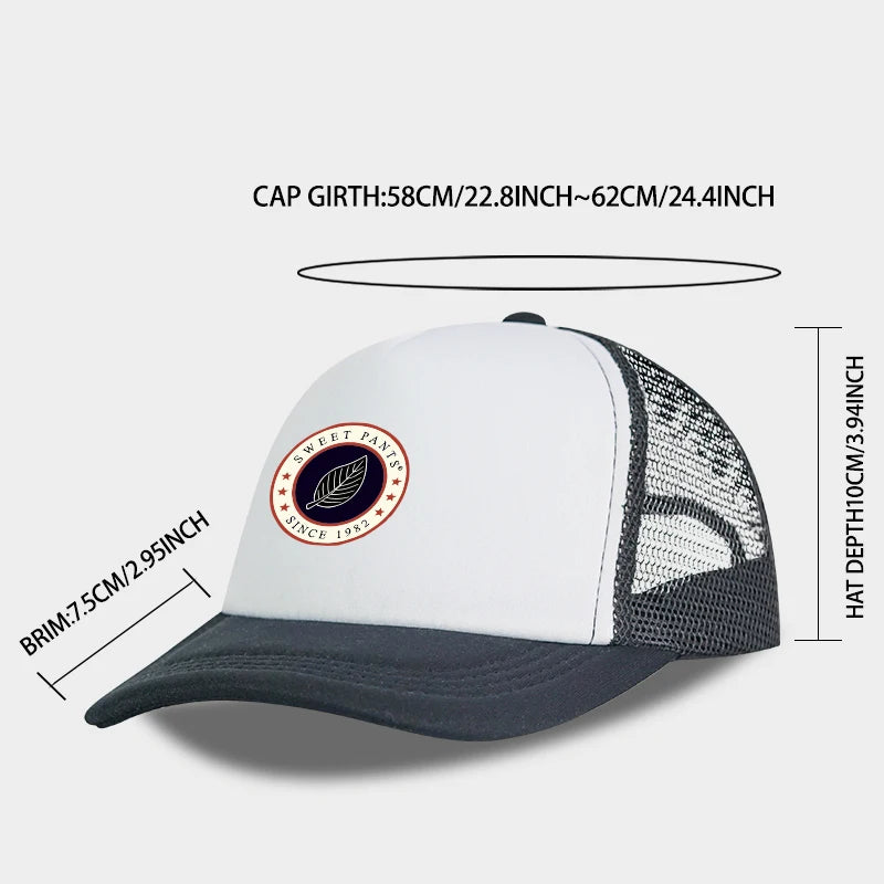MLFO Sweet Pants Since 1982 Leaf Logo Sponge Mesh Cap | Spring/Summer Casual Sun Hat alternate view
