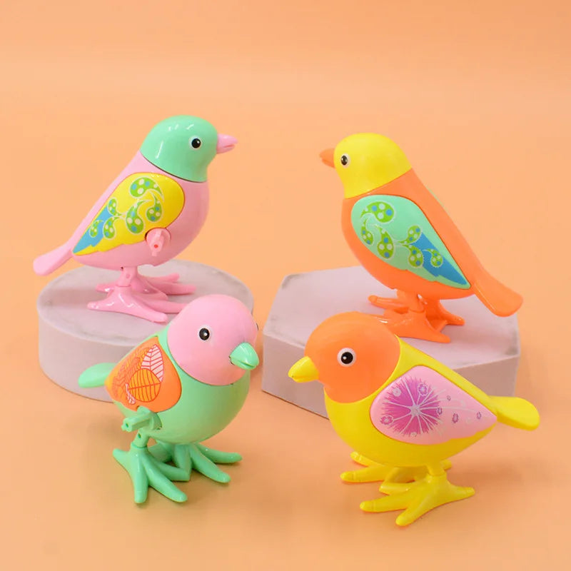 New Clockwork Toy Cartoon Winding Creative Jumping Little Magpie Bird Puzzle Small Animal for Gift