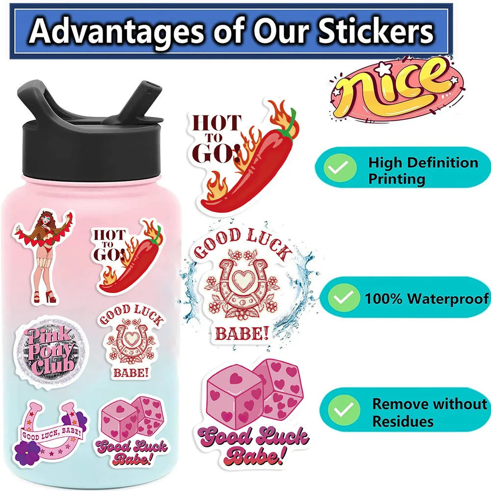 Chappell Roan Graffiti Sticker Pack | 52 Waterproof Decals for Laptop, Skateboard, Bicyc detail view
