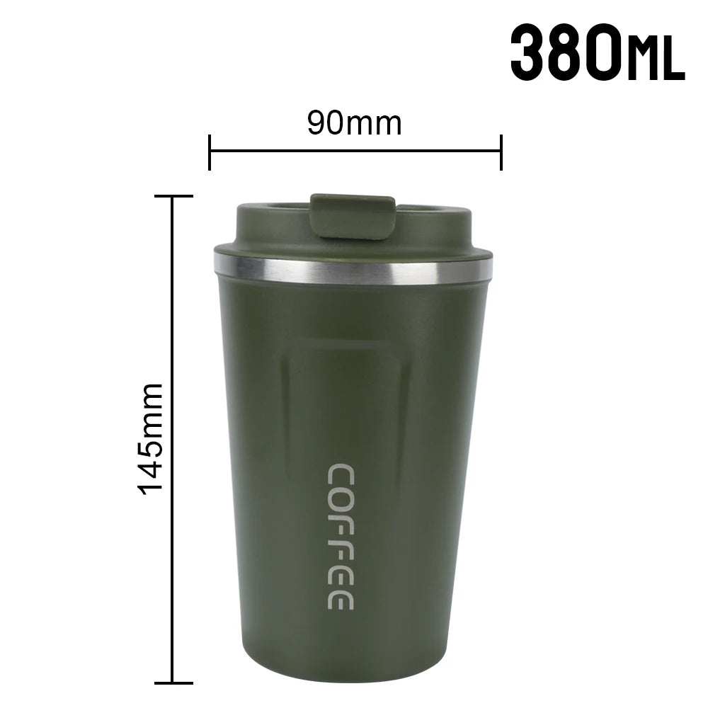 Thermo Cafe Double Stainless Steel Coffee Mug for Tea Water Coffee 380/510ML Leak_Pro lifestyle view