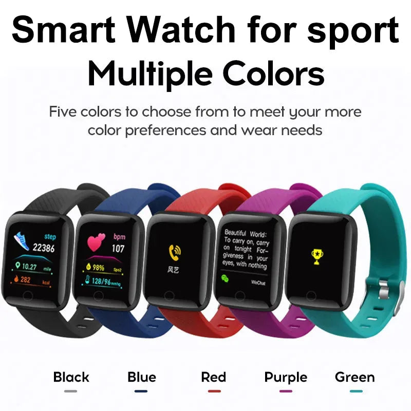 116Plus Smart Watch for Men Women Kids Gift Message Remind Music Control Sport Step Calories D13 Sma