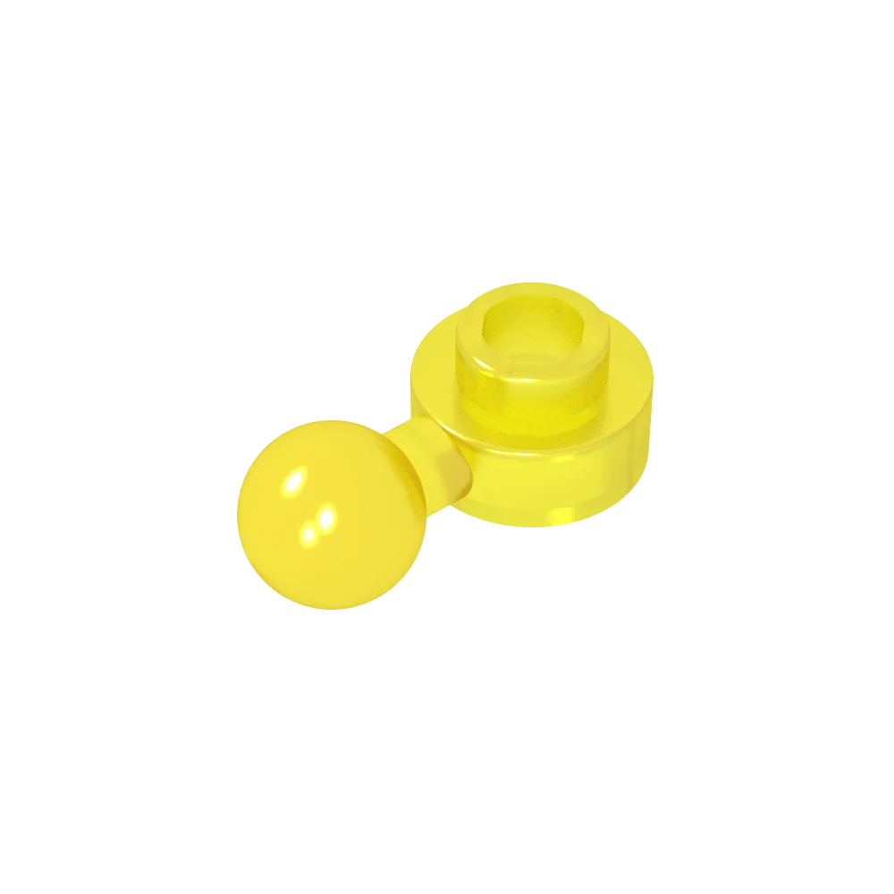 Gobricks GDS-1500 Hinged Plate 1x1 with Ball Head | Compatible Building Brick alternate view