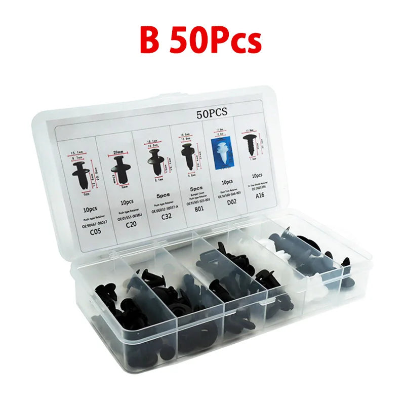Auto Fastener Clip Mixed Car Body Push Retainer Pin Rivet Bumper Door Trim Panel Fa additional angle