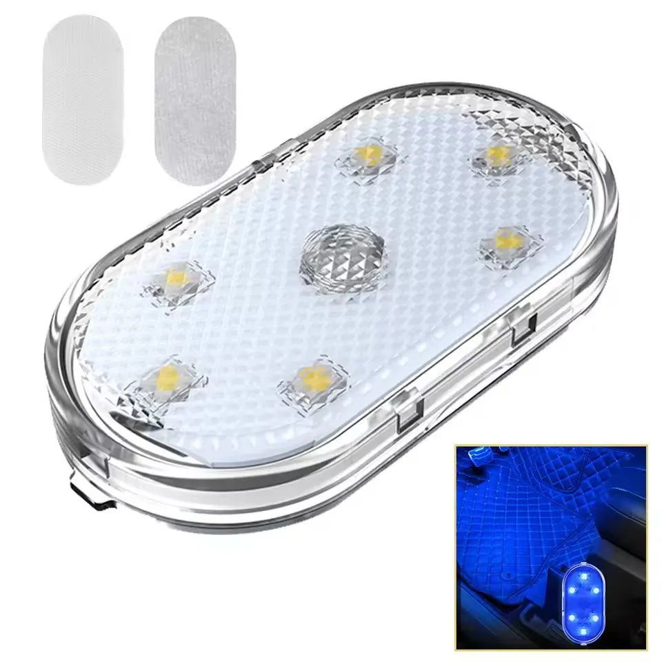 USB Charging LED Touch Light | Mini Wireless Car Interior Lamp for Trunk and Roof additional angle