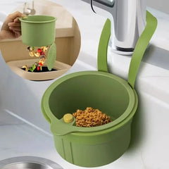 2 IN 1 Faucet Hanging Sink Drain Basket Detachable Bottom Cover Food Residue Filter R alternate view