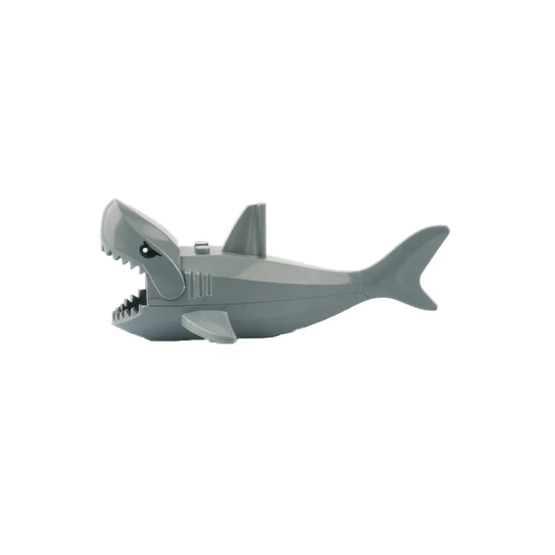 Marine Animal Building Blocks Set | Crocodile Whale Shark Octopus Snake Dinosaur Toys alternate view