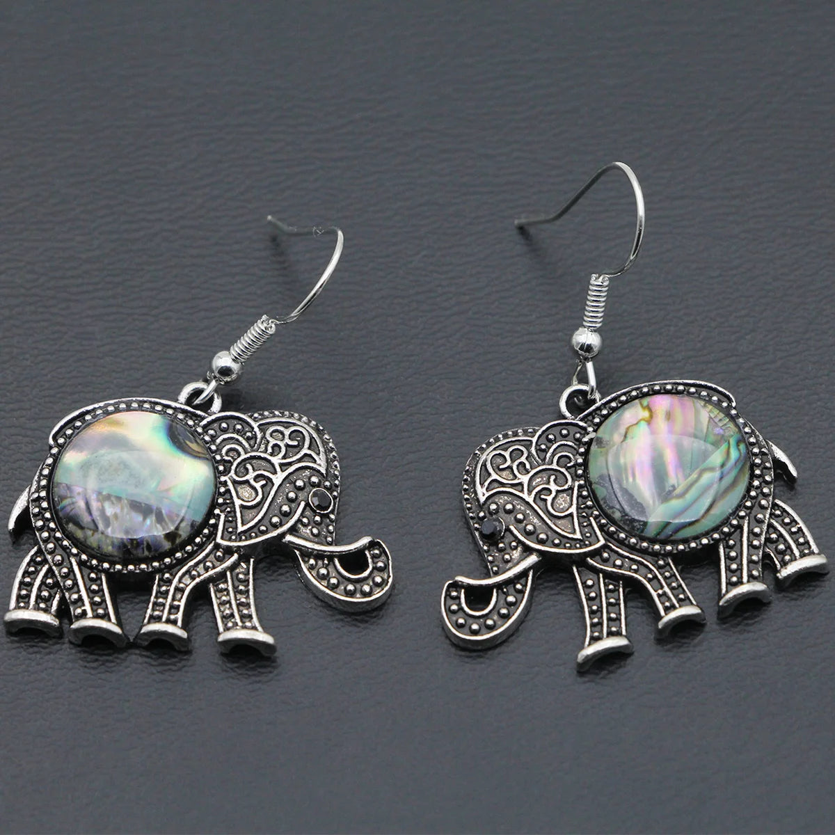 VILLWICE New Colorful Shell Various Shapes Owl Women Hollow Zinc Alloy Antique Silver lifestyle view