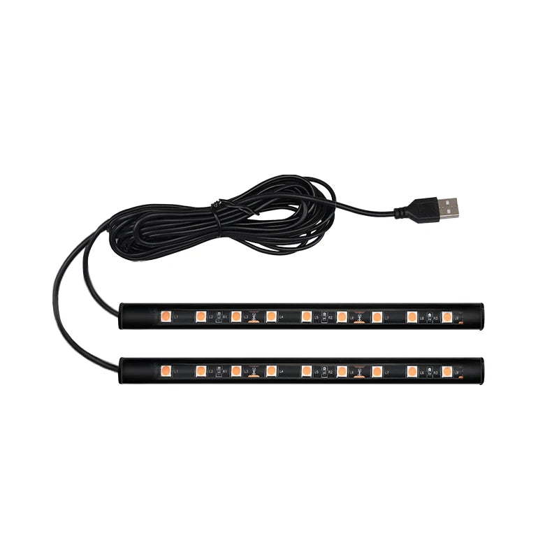 Neon 18 LED Car Interior Ambient Foot Light | USB Auto Atmosphere Decorative Lamp alternate view
