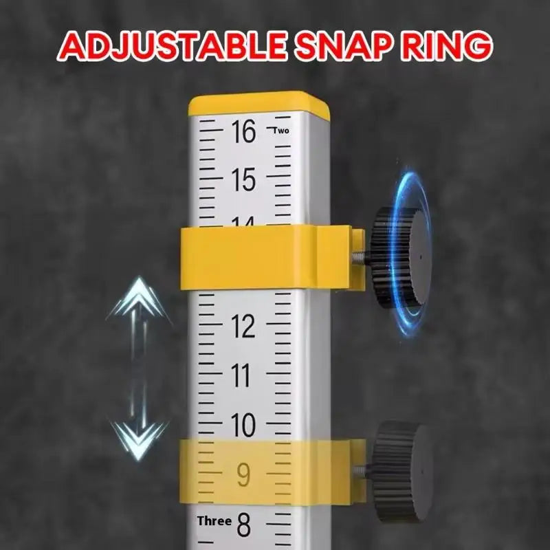 Special 0-160mm Aluminum Alloy Tile Leveling Ruler | High Precision Horizontal Bubble close-up view