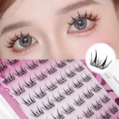 Self Adhesive Cluster Lash Extensions No Glue Needed Fluffy Manga Individual Lashes R alternate view