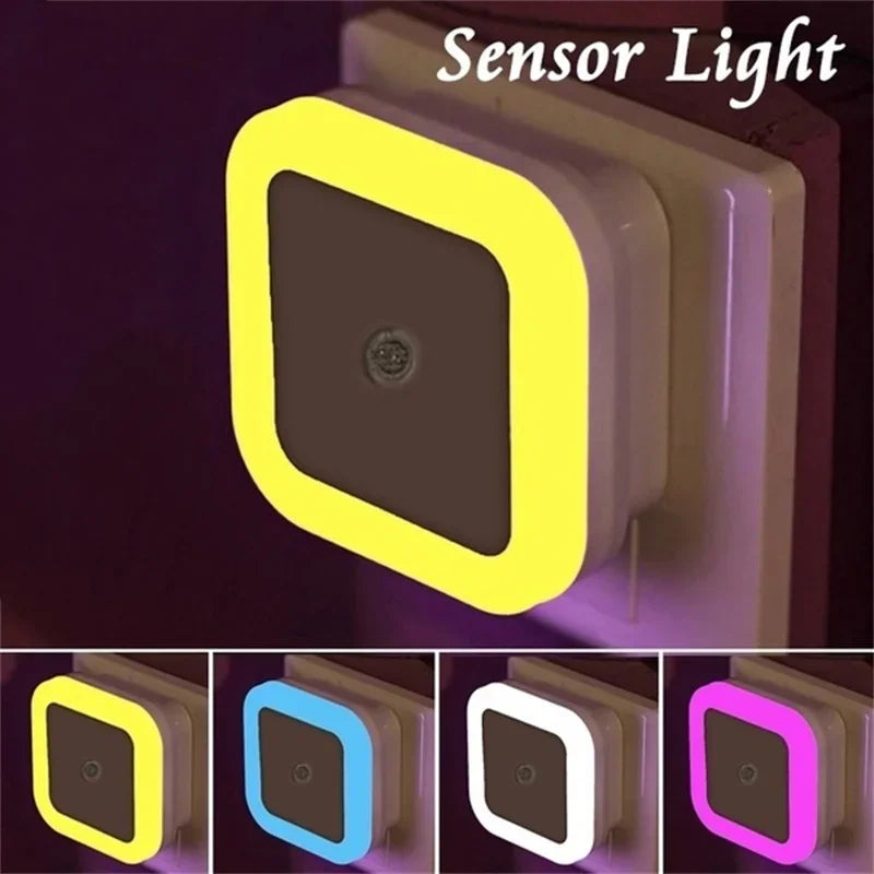 Wireless Sensor LED Night Light | Auto-On Mini Square Lamp for Baby Room alternate view
