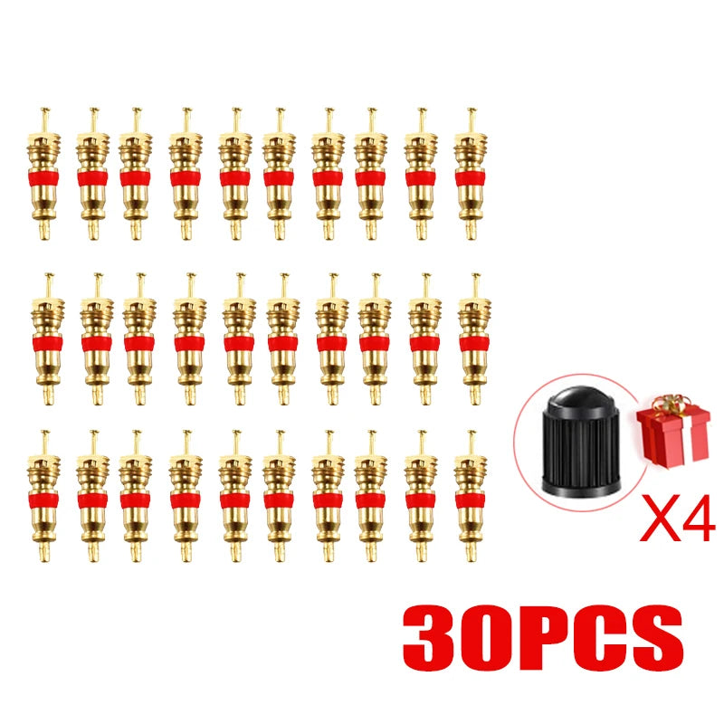 Copper Valve Core Car Motorcycle Bike Tire Valve Core American/US Vacuum Tyre Valve Stem detail view
