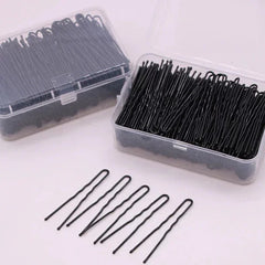Black U Shaped Hair Pins Strong Hold Metal Bobby Pins Versatile Updo Hair Clip for Br alternate view