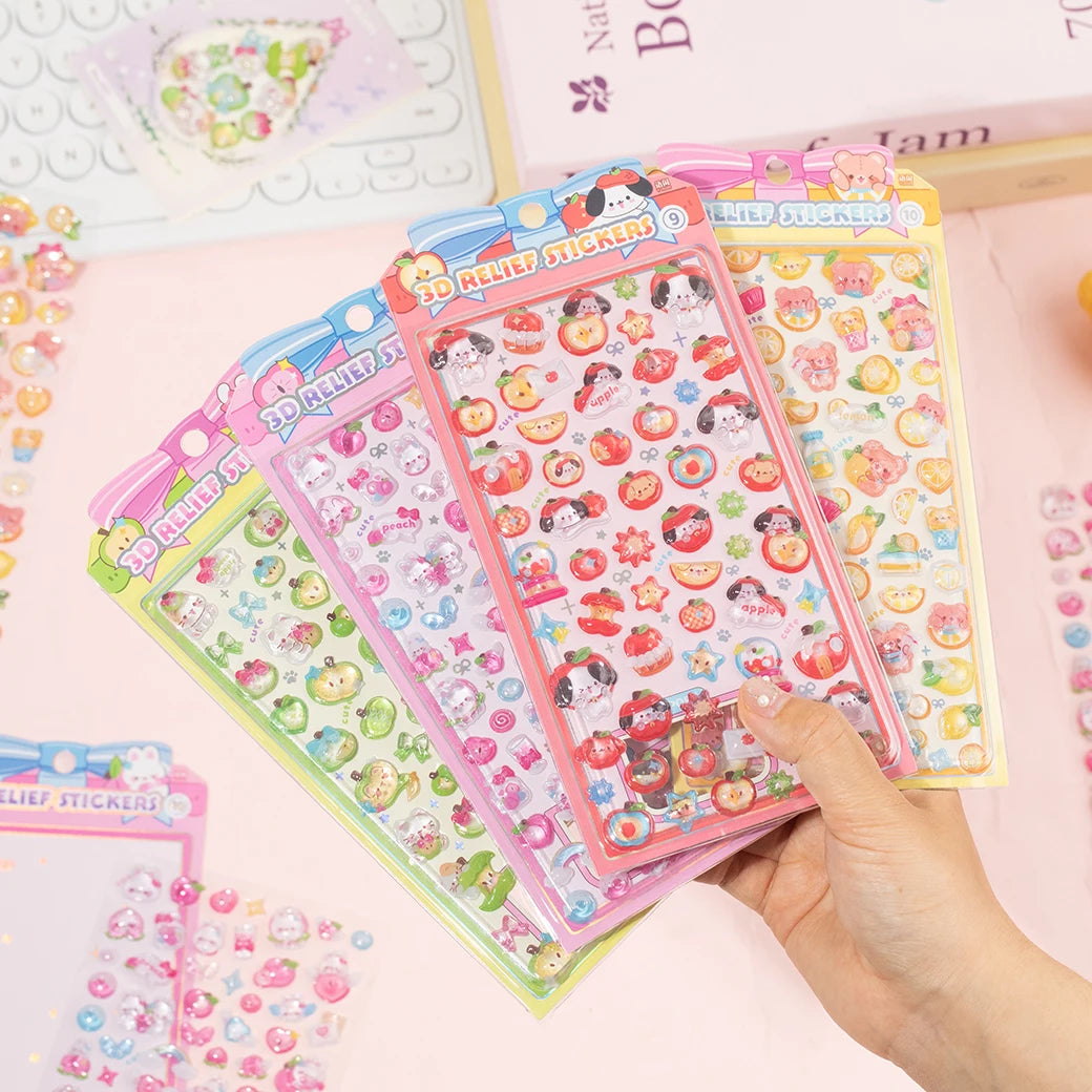 Mr.Paper 3D Relief Bead Stickers | Sweet Candy Party Series Kawaii Decor detail view