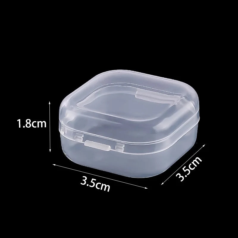 5-50pcs Mini PP Plastic Storage Box | Clear Single-Compartment Organizer for Jewelry, alternate view