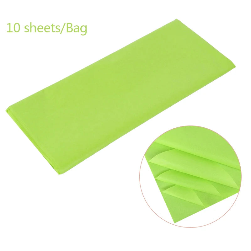 10pcs Unbleached Flower Wrapping Tissue Paper | 65x50cm Wedding Party Gift Wrap additional angle