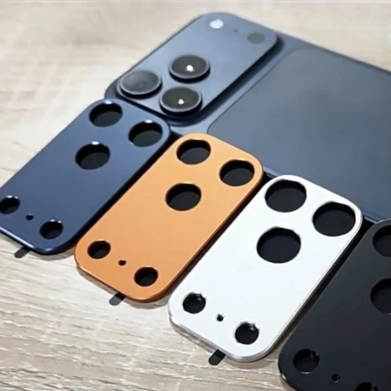 Aluminum Metal Rear Camera Lens Protectors for iPhone 17 Pro Max Air 17Pro 17Air 17ProMax Hollow Lens Cover Ring Film