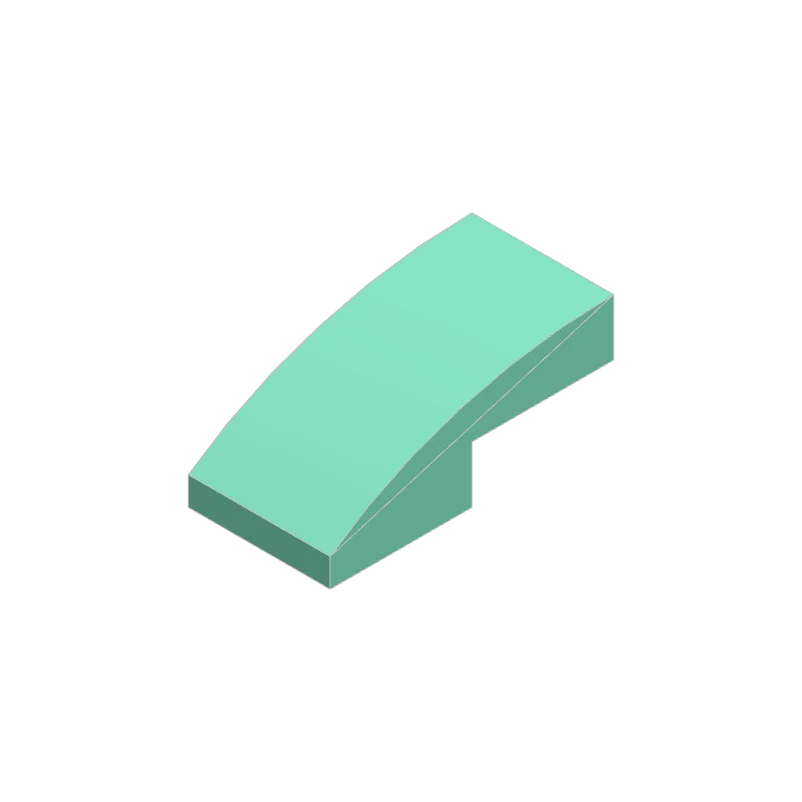 50pcs 11477 Slope Curved 2 x 1 Bricks Bulk | Modular Building Blocks for MOC close-up view