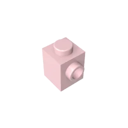 Gobricks GDS-635 BRICK 1X1 W. 1 KNOB | Single Side Bump Building Block Compatible wit alternate view