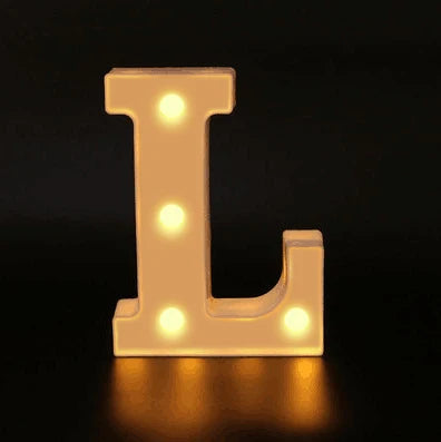 16cm Letter LED Night Light | Alphabet Luminous Decorative Lamp for Party lifestyle view