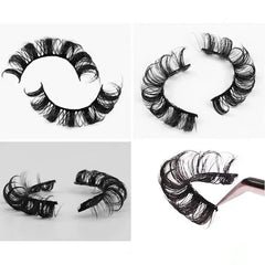 10Pairs 3D Mink Lashes Russian Strip Lash Dramatic False Eyelashes Faux Cils Makeup Fake detail view