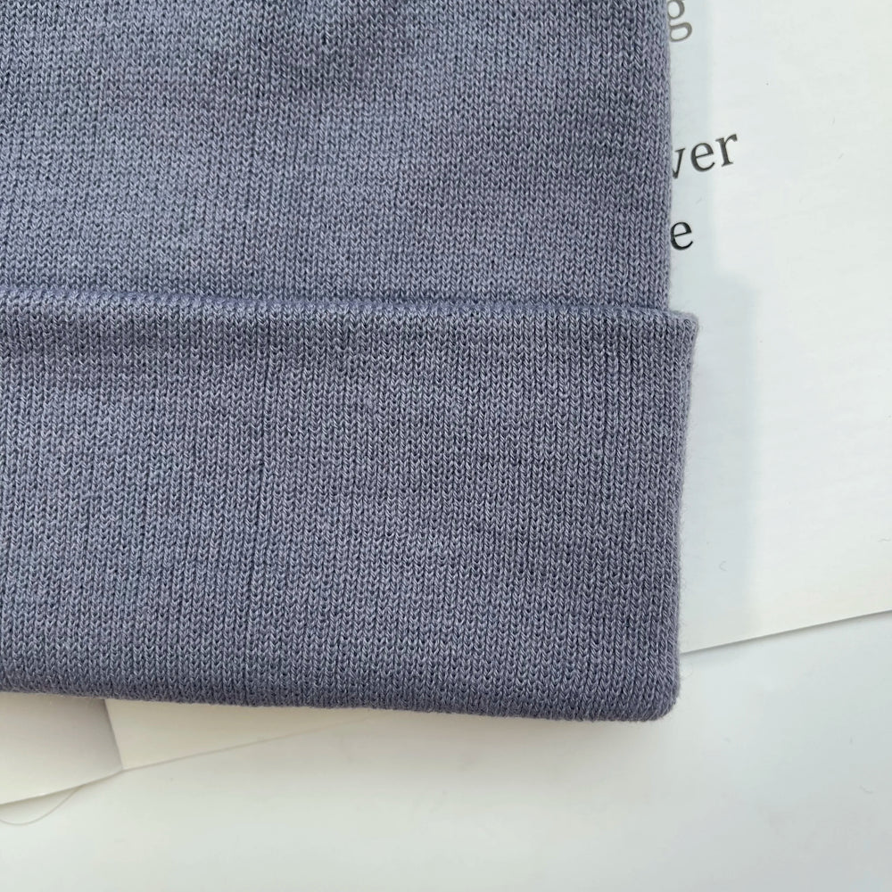MLFO Colorful Knit Beanie with Ear Flaps | Unisex Winter Hat detail view