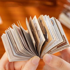 Vintage Time Letter Sticker Book | 50pcs Nostalgic Memo Journal Decor detail view