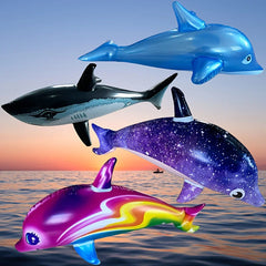 Inflatable Dolphin Pool Toys | Summer Splash Water Party Decorations