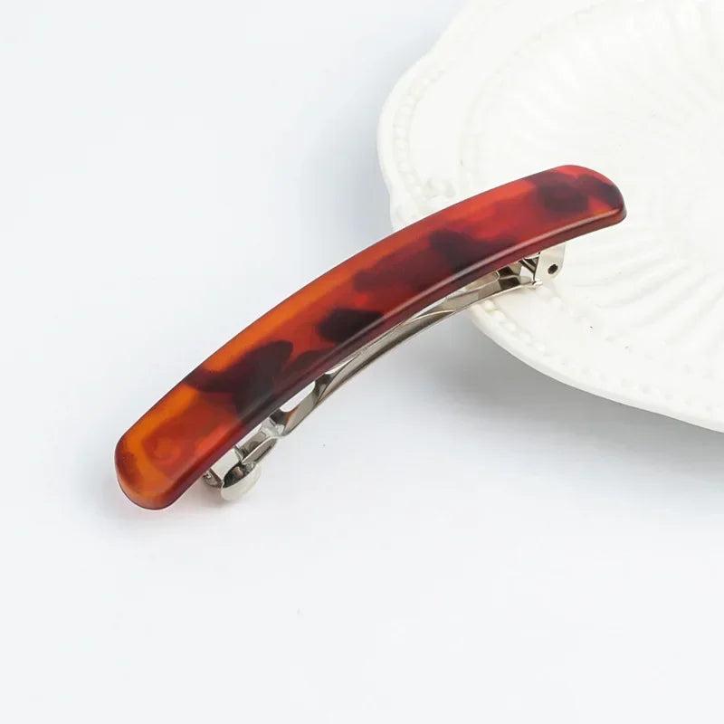 Frosted Back of The Head Hair Clips Headdress Female Lady Simple Large Hair Clip Spring Clip Hair Styling Hairpin Korean Fashion